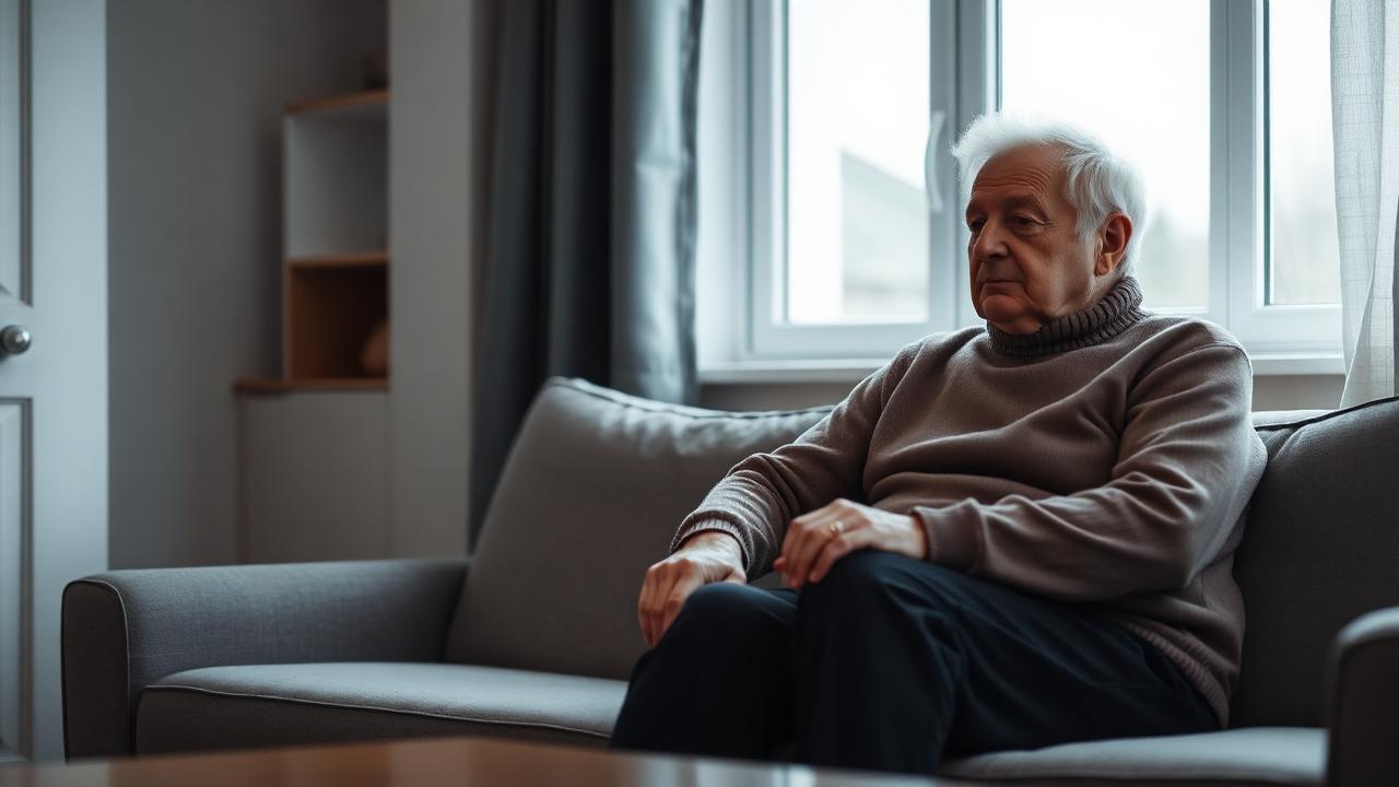 Eldre par gjennomgår fremtidsfullmakt sammen med en advokat i et lyst hjem